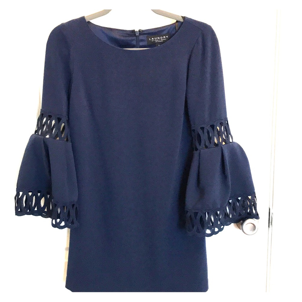 . Navy dress by Laundry Shelli Segal